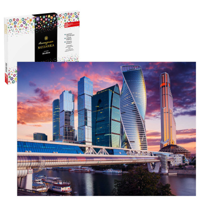 Картина стразами 30*40 Москва Сити - фото 1