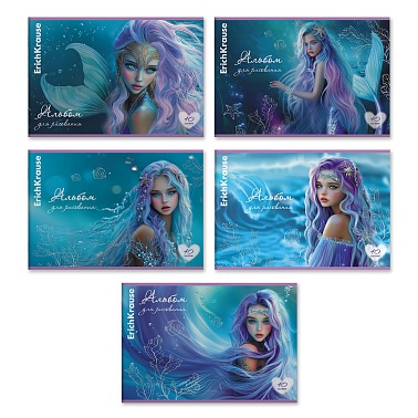 Альбом для рисования 40л Аквамарин EK - фото 1