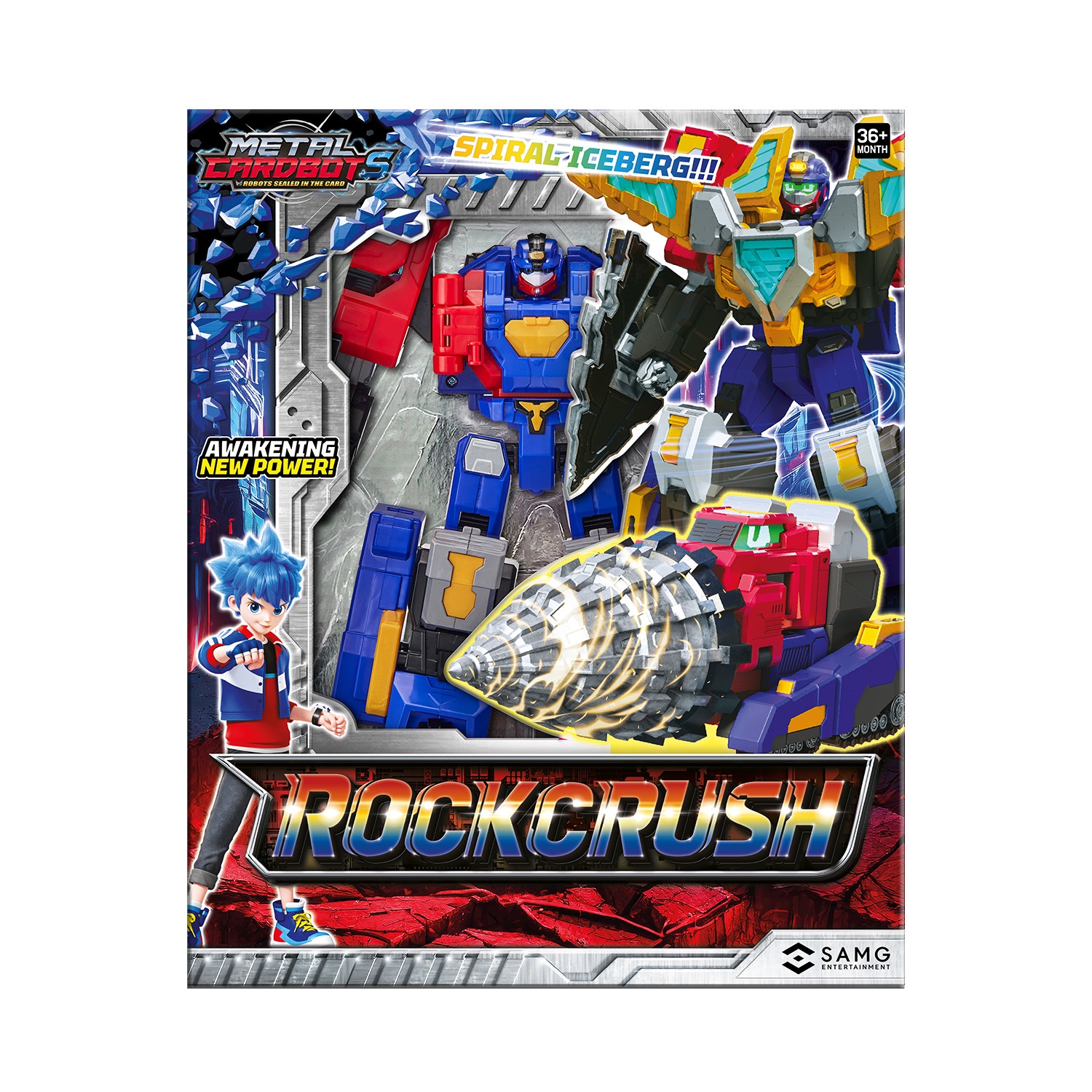 Трансформер Метал Кард Бот Рокраш 20см S2 - фото 1