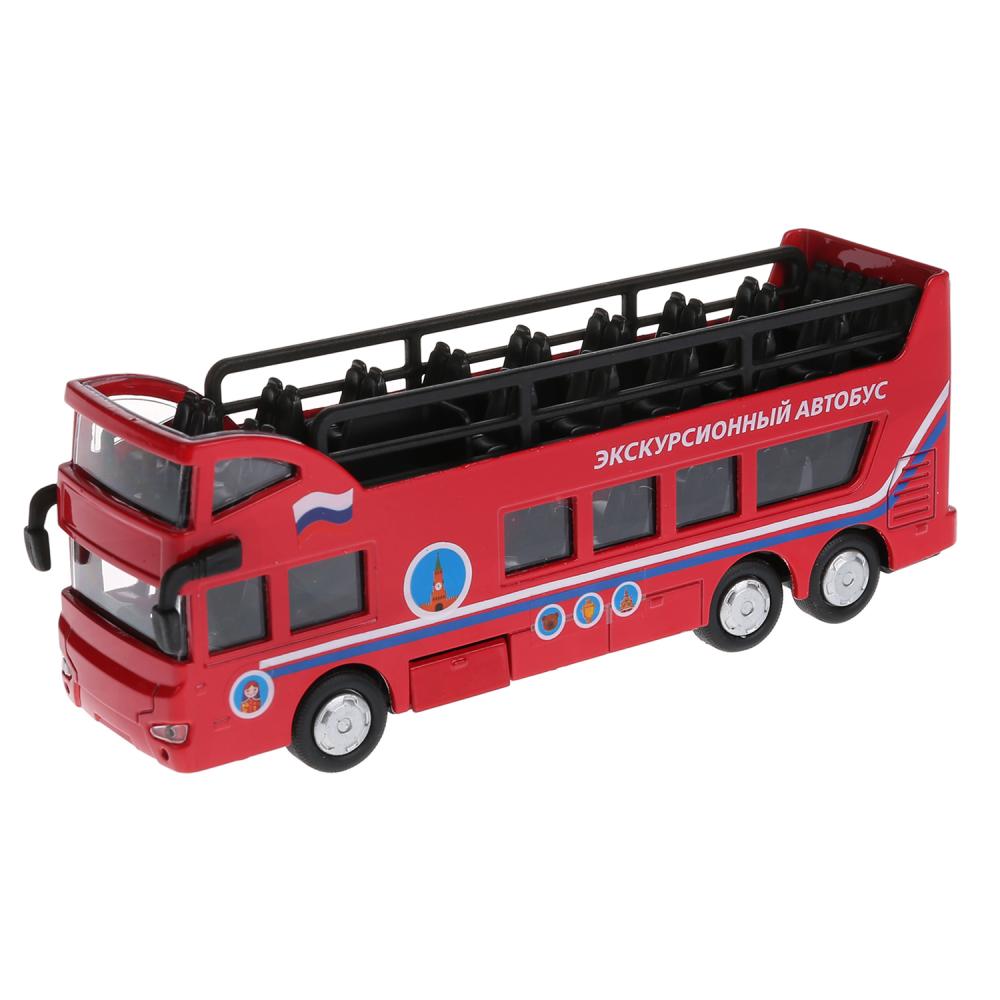 Машина металлическая ТЕХНОПАРК Автобус двухэтаж. - фото 1