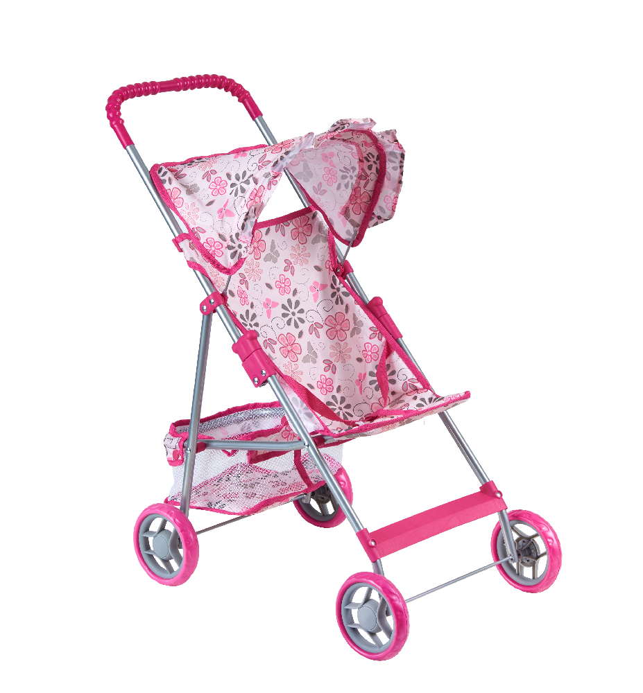 Коляска прогулочная д/кукол роз. - фото 1