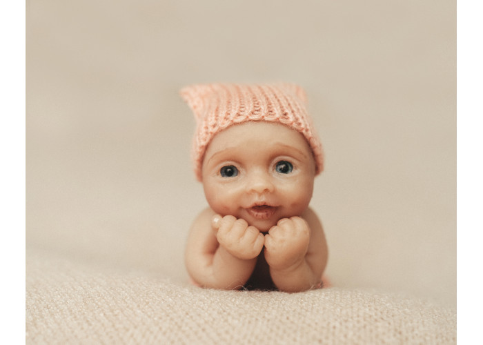 Пупс Magic Baby розовый №3 12см - фото 1