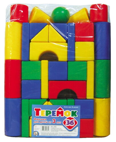 Кубики пластиковые Теремок 36 дет. ДК - фото 1