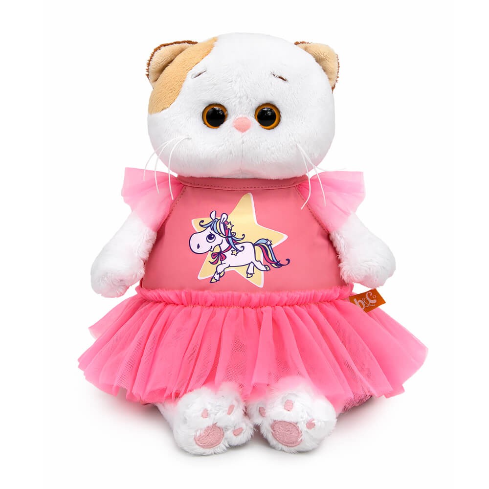 Мягкая игрушка Ли-Ли в платье с лошадкой - фото 1