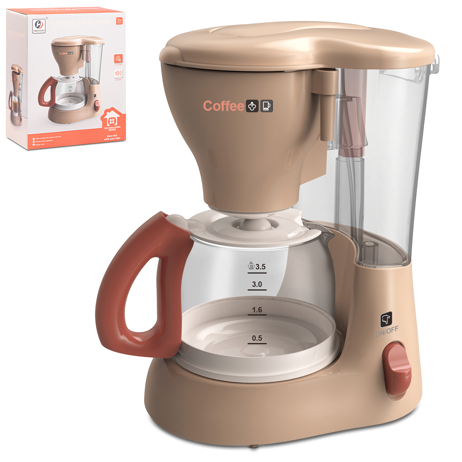 Кофеварка на бат. свет, звук - фото 1