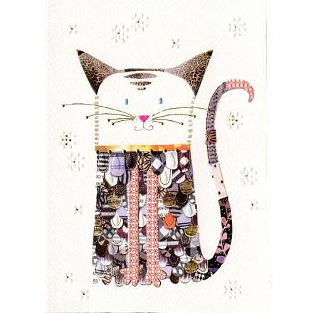 Открытка с конвертом Кот - фото 1