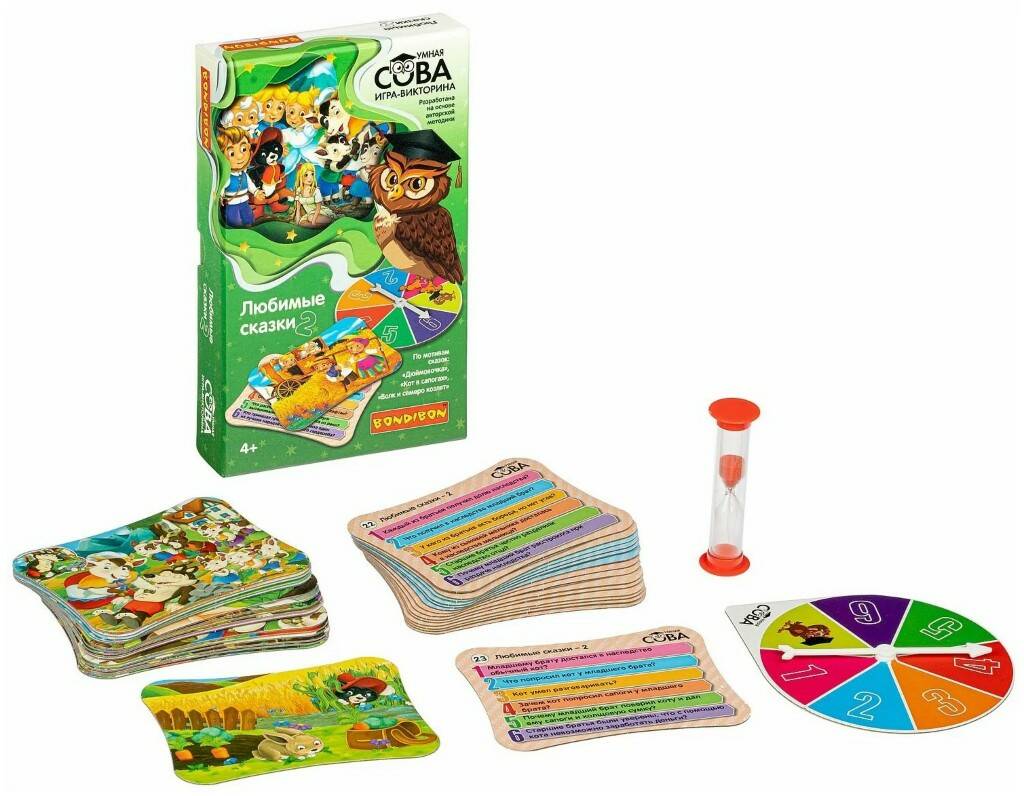 Настольная игра Викторина ЛЮБИМЫЕ СКАЗКИ 2 Bondibon - миниатюра 2
