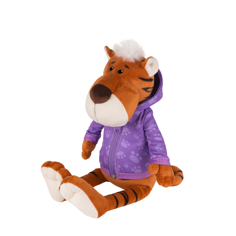 Мягкая игрушка Тигр Глеб в толстовке 20 см - фото 1