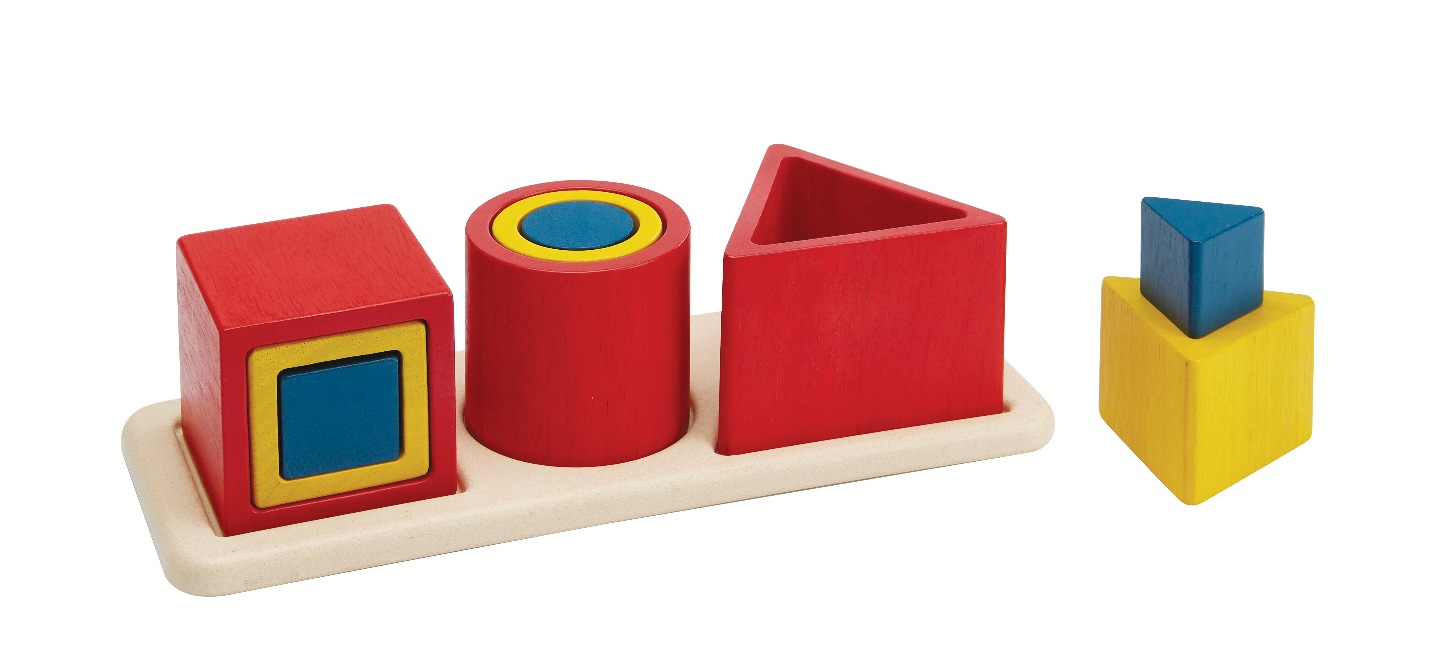 Сортер деревянный Геометрия Plan Toys - фото 1