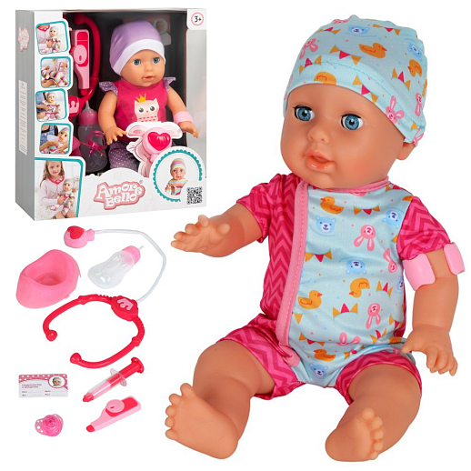 Пупс интерактивный (пьет, писает,засыпает) в/к - фото 1