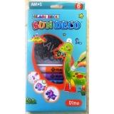 Краски витражные набор 6 цв.*10,5 мл. с витражами Динозавры AMOS - фото 1