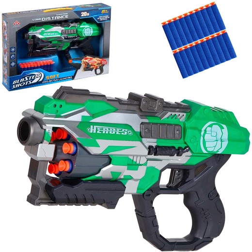 Бластер с мягк. пулями на бат. - фото 1