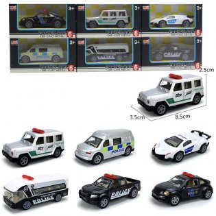 Машина металлическая 1:64 Полиция - фото 1