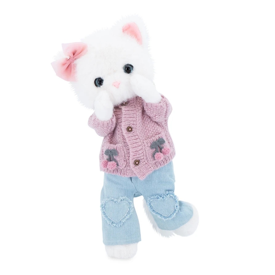 Мягкая игрушка Кошечка Lucky Вязаные вишенки, фото 2