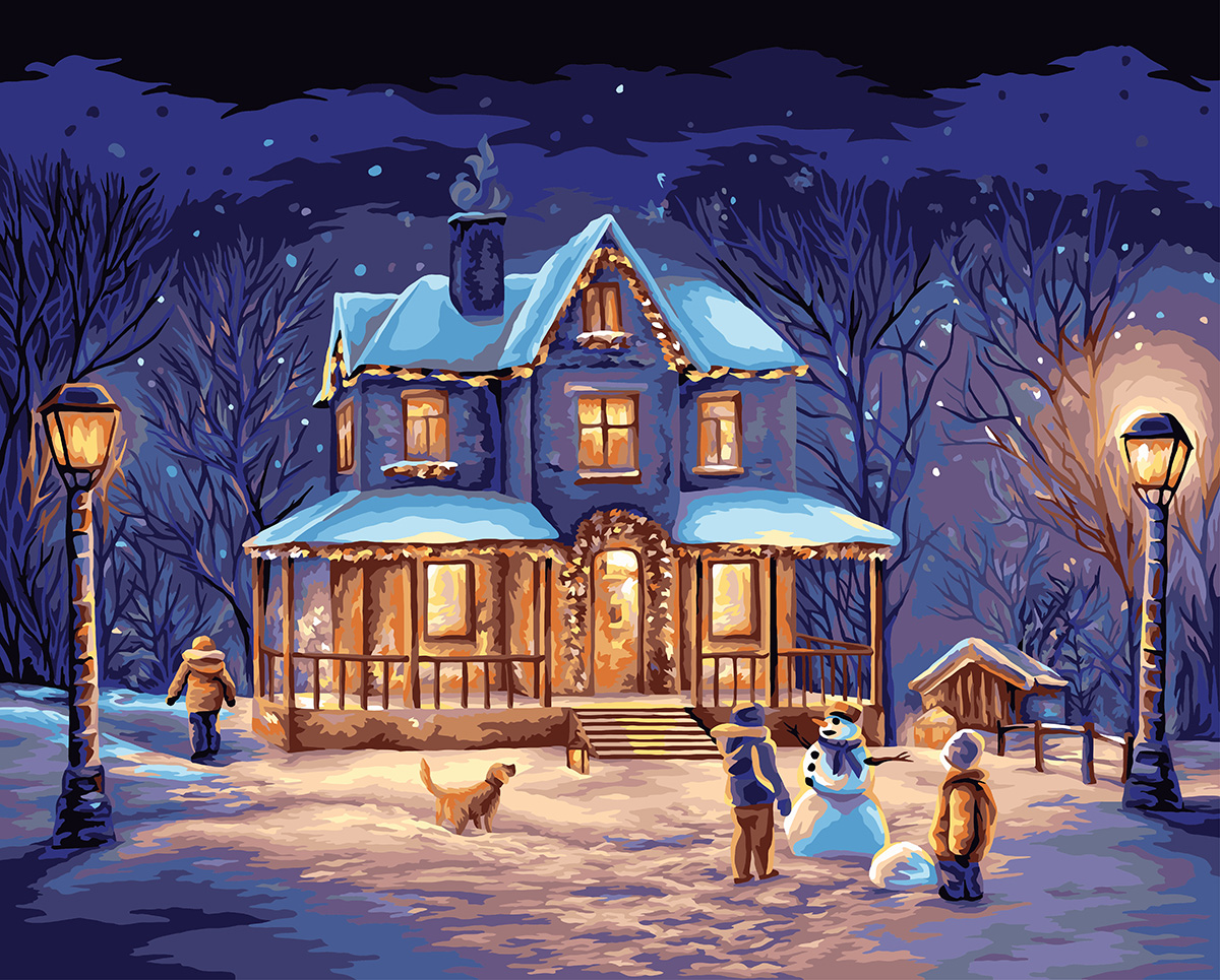 Картина по номерам 40*50 Предвкушение чуда светодиод. ФРЕЯ - фото 1