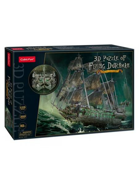 Пазл 3D Корабль Летучий Голландец с подсветкой 360д. - миниатюра 2