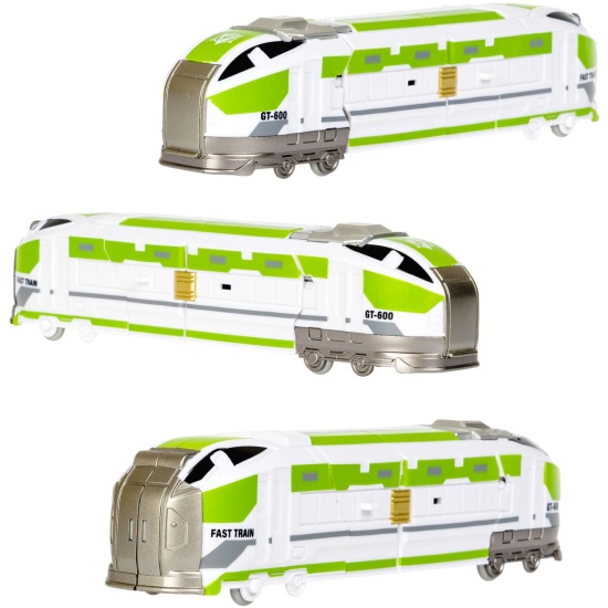 Трансформер Робот - Поезд 2в1 зел. Bondibon - миниатюра 3