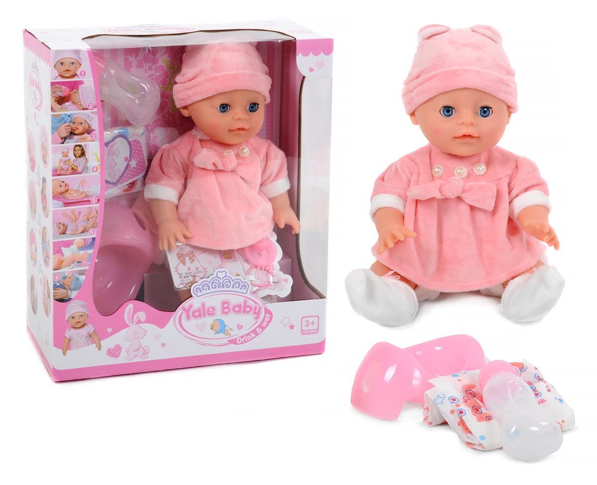 Пупс с аскесс. (пьёт, писает) в/к - фото 1