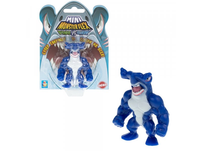 Тянущаяся фигурка Monster flex Mini Dino Пучеглаз 7см - фото 1