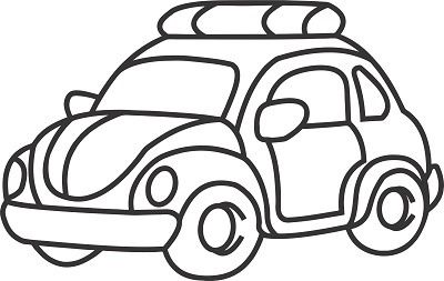 Трафарет Машинка №10 А5 - фото 1