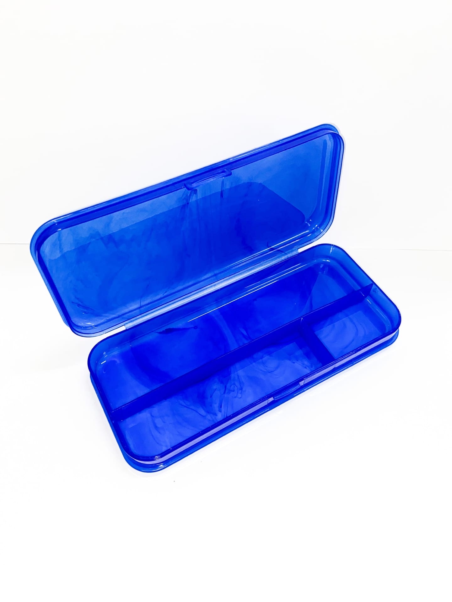 Пенал пластиковый син. - фото 1