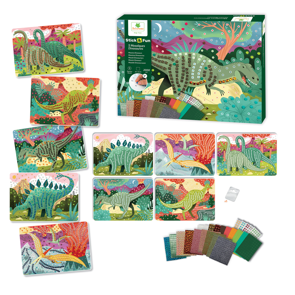 Аппликация Динозавры XL Sycomore - миниатюра 2