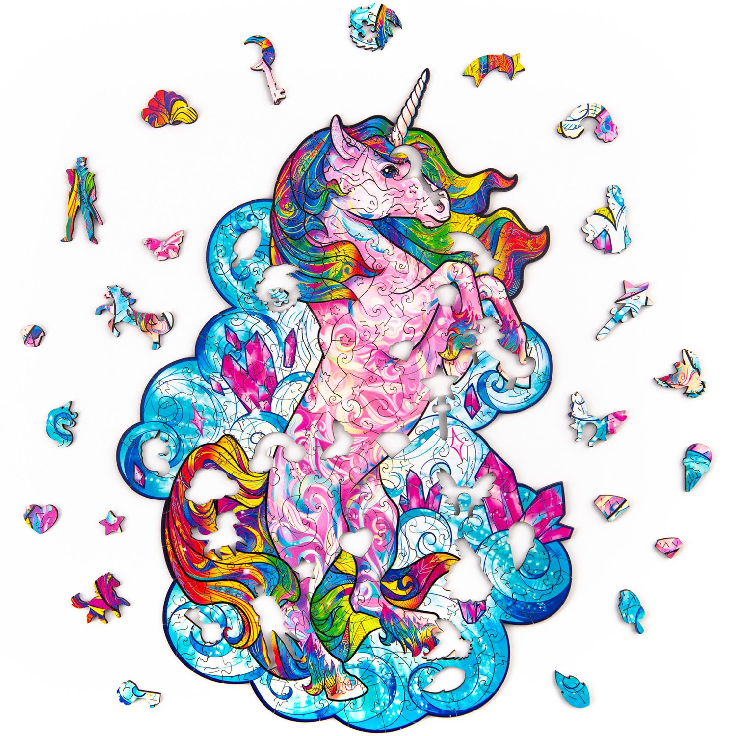 Пазл деревянный Вдохновляющий единорог 195д. UNIDRAGON - миниатюра 2