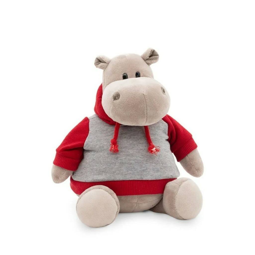 Мягкая игрушка Бегемот В толстовке - фото 1