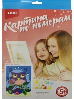Картина по номерам для малышей Совушка - миниатюра 2