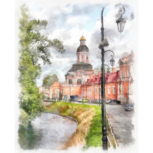 Картина по номерам 15*20 Городской пейзаж - фото 1