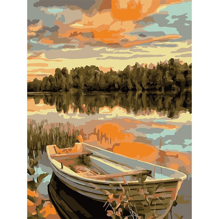 Картина по номерам 30*40 Вечерний залив - фото 1