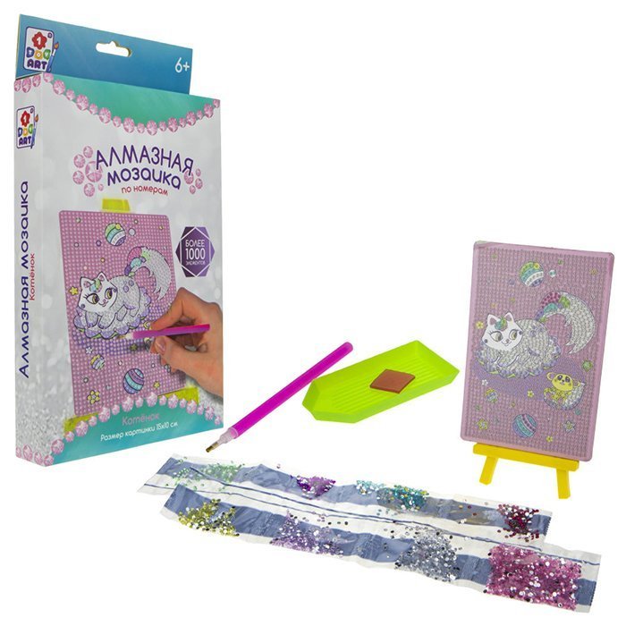 Картина стразами 23*15 Котёнок - фото 1