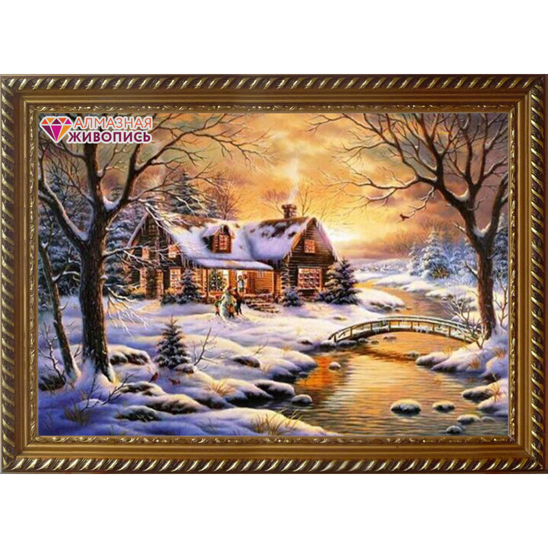 Картина стразами 50*40 Вдали от города - фото 1