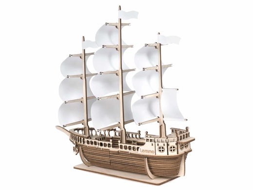 Конструктор деревянный 3D Корабль Ламар 104дет. Lemmo - фото 1