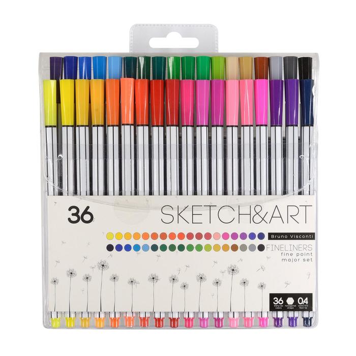 Скетч - линеры 36 цв. 0,4 Bruno Visconti - фото 1
