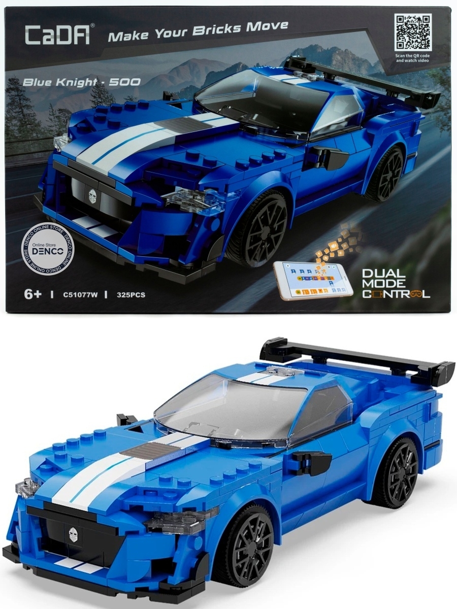 Конструктор CADA радиоуправляемый Спортивный автомобиль 325дет. - миниатюра 2