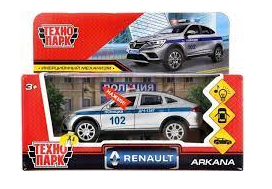 Машина металлическая ТЕХНОПАРК RENAULT ARKANA Полиция - фото 1