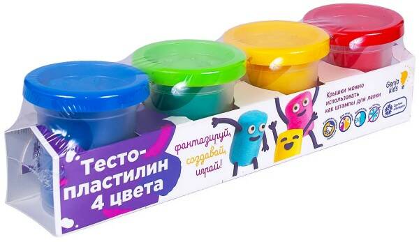 Тесто для лепки 4цв. - фото 1