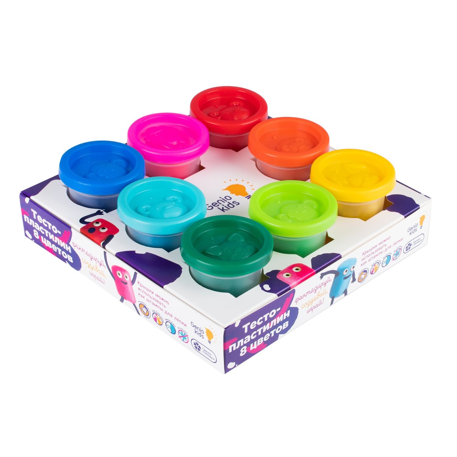 Тесто для лепки 8цв - фото 1