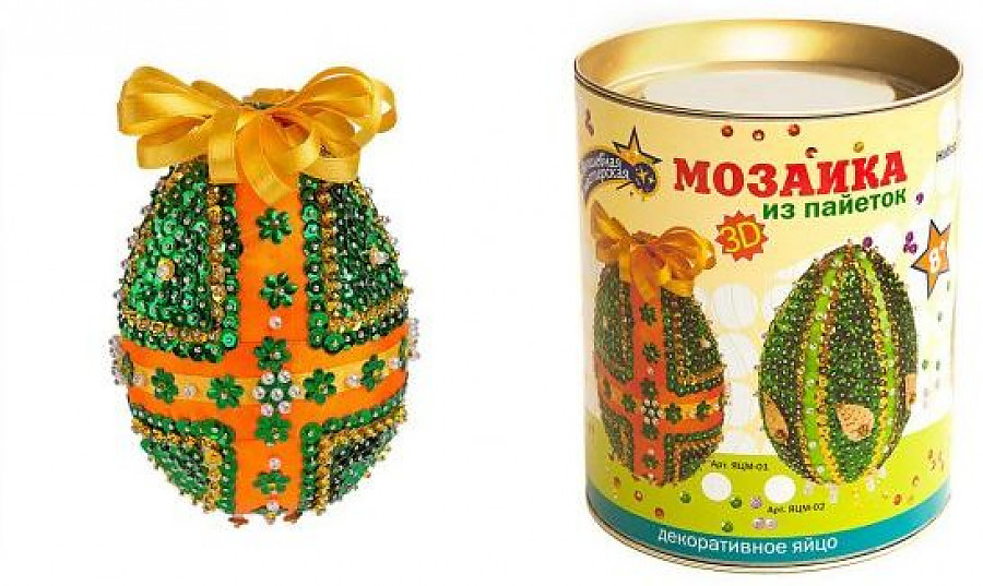Мозаика из пайеток Декоративное яйцо - фото 1