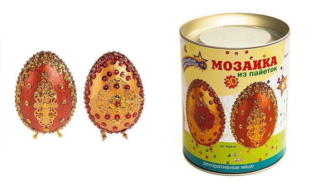 Мозаика из пайеток Декоративное яйцо - фото 1