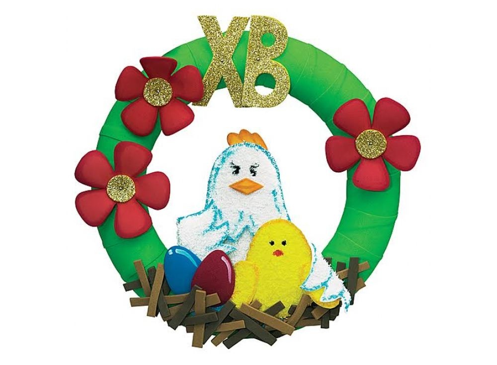Пасхальный венок Курочка - фото 1