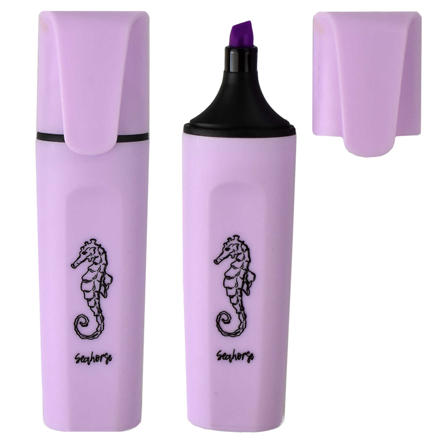 Текстовыделитель Морской конек лавандов. - фото 1