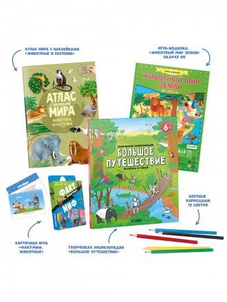 Подарок Большое путешествие. Мир животных 5 в 1 - миниатюра 2