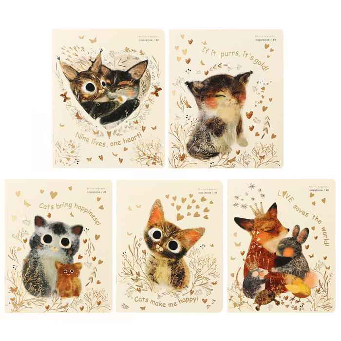 Тетрадь 48л. клетка Любовь, как она есть Bruno Visconti - фото 1