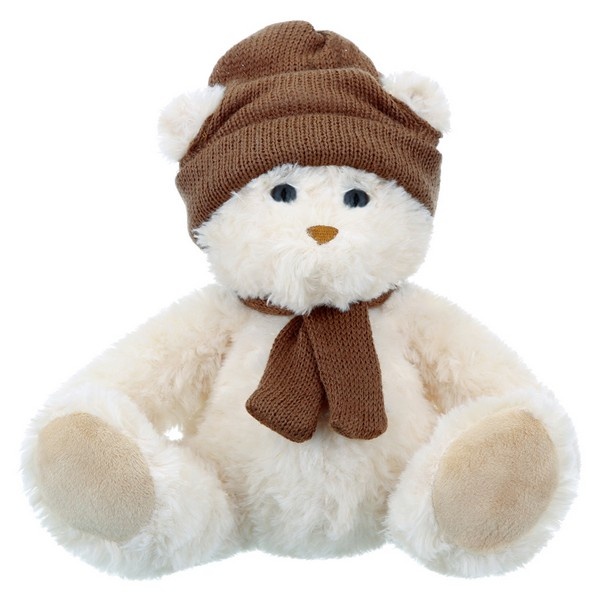 Мягкая игрушка Мишка в шапочке и шарфике 20см Relana - миниатюра 2