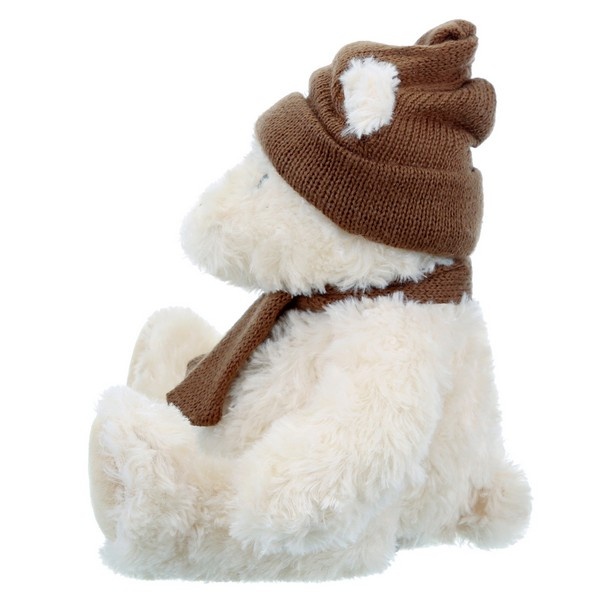 Мягкая игрушка Мишка в шапочке и шарфике 20см Relana - фото 1