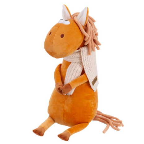 Мягкая игрушка Конь рыжий в шарфике Энцо 25см Relana - фото 1