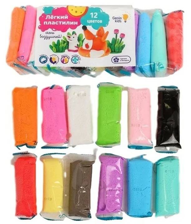 Масса для лепки 12цв - миниатюра 2