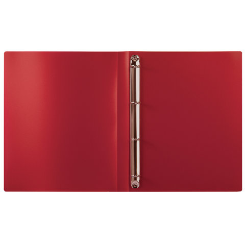 Папка на 4 кольцах 25 мм. красн. STAFF - фото 1